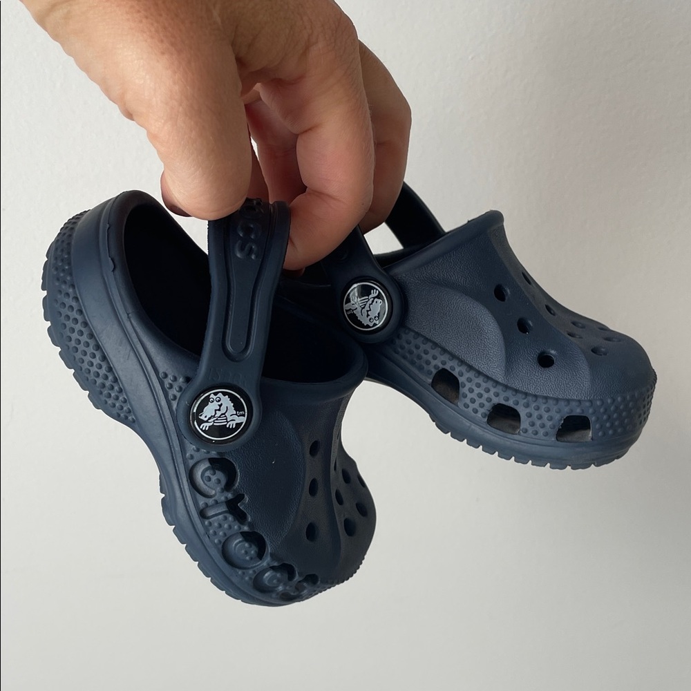 Kids Navy Blue Clogs